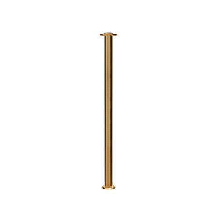 MONTOUR LINE Stanchion Post and Rope Fixed Base Sat.Brass Post Flat Top CXF-SB-FL